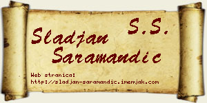 Slađan Saramandić vizit kartica